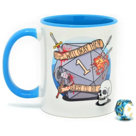 Guess I'll Die Geschenkset Tasse & Würfel D20 Produktfoto
