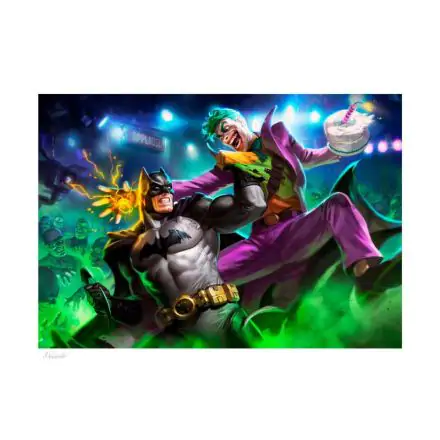 DC Comics Kunstdruck Batman vs The Joker 46 x 61 cm - ungerahmt Produktfoto