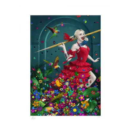 DC Comics Kunstdruck Harley Quinn: Red Flags 46 x 61 cm - ungerahmt Produktfoto