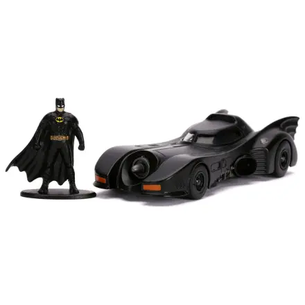 DC Comics Batmobil 1989 Metallauto + Batman Figur Set Produktfoto