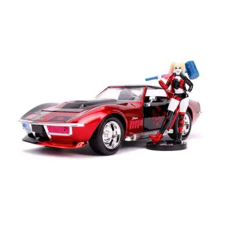 DC Comics Diecast Modell 1/24 1969 Chevy Corvette Stingray mit Figur Produktfoto