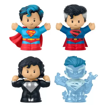 DC Comics Fisher-Price Little People Collector Mini-Figuren 4er-Pack Superman: Through the Ages 7 cm Produktfoto