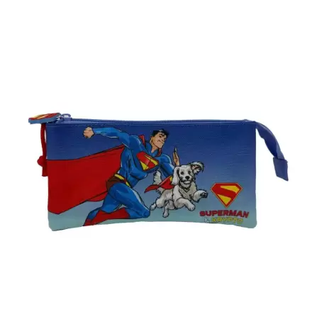 DC Comics Superman & Krypto dreifaches Federmäppchen Produktfoto