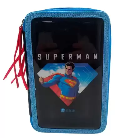 DC Comics Superman dreifaches Stifteetui Produktfoto