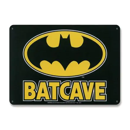 DC Comics Blechschild Batcave 15 x 21 cm termékfotója