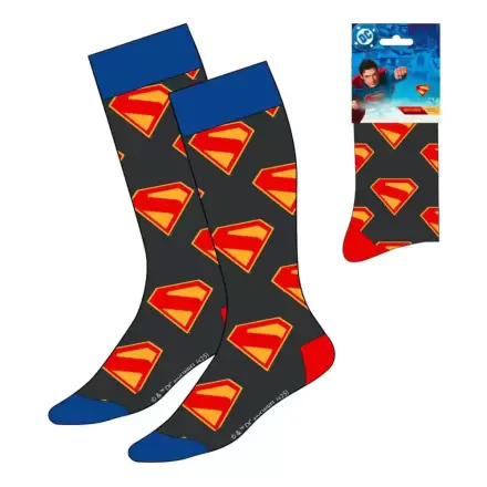 DC Comics Socks Superman Logo Blau & Rot 38-45 Produktfoto