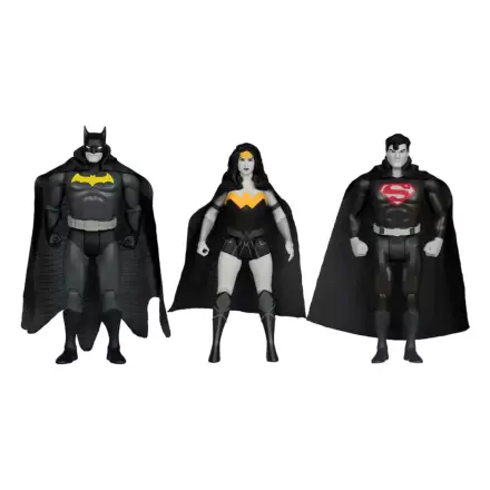 DC Direct Super Powers Actionfiguren Batman, Superman & Wonder Woman Black & White Accent Edition Gold Label 13 cm termékfotója