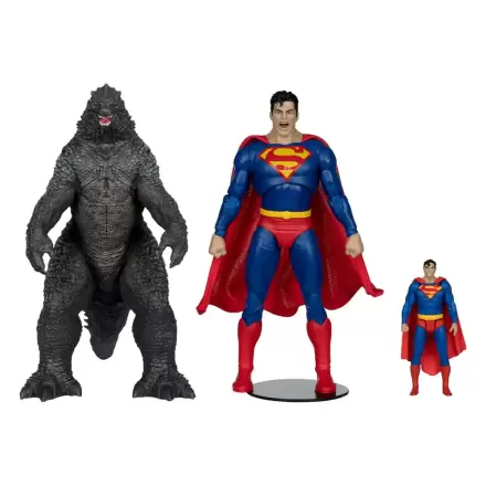 DC Justice League Monsterverse DC Multiverse Actionfiguren 2er-Pack Superman Vs. Godzilla 30 cm Produktfoto