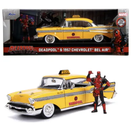 Deadpool 1957 Chevy Bel Air 1 + Deadpool Figur 1:24 Produktfoto
