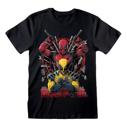 Deadpool T-Shirt Deadpool & Wolverine Weapons  Größe L termékfotója