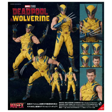 Deadpool & Wolverine Wolverine Damage Ver. MAFEX Figur 16 cm Produktfoto