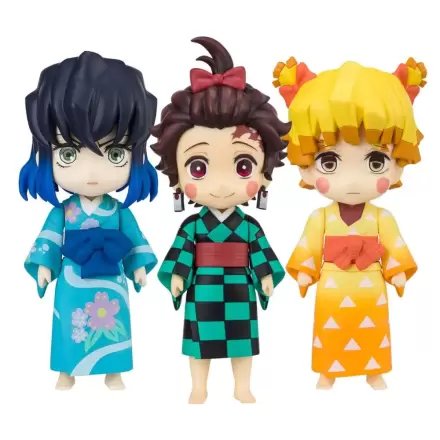 Demon Slayer: Kimetsu no Yaiba Figuarts mini Actionfiguren Entertainment District Arc Set (Sumiko, Zenko, Inoko) 9 cm termékfotója