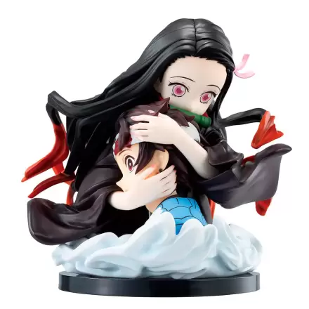 Demon Slayer Kimetsu no Yaiba Tanjiro Kamado & Nezuko Kamado Locus Ichibansho Figur 15cm termékfotója