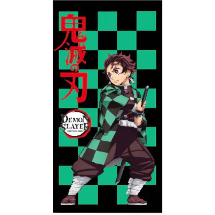 Demon Slayer Kimetsu no Yaiba Tanjiro Kamado Microfaser Strandtuch Produktfoto