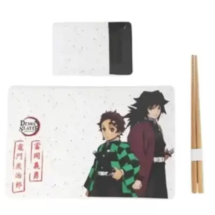 Demon Slayer Keramik Sushi Set mit Essstäbchen Tanjiro & Giyu termékfotója