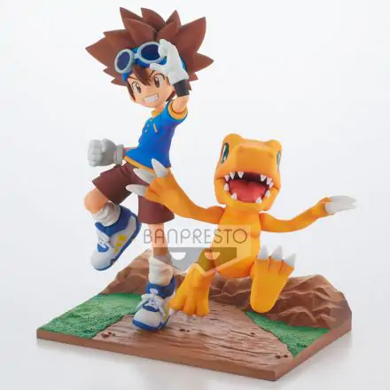 Digimon Adventure Adventure Archives Taichi and Agumon Figur 15cm Produktfoto