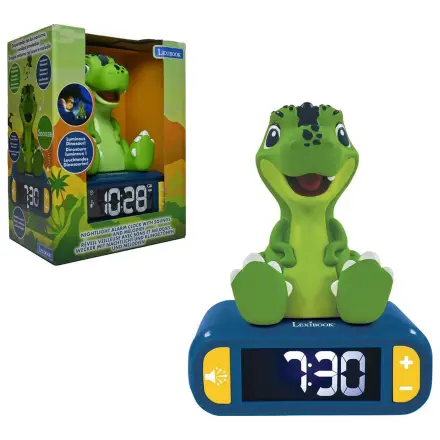 Dinosaurier 3D-Nachtlicht digitaler Wecker Produktfoto
