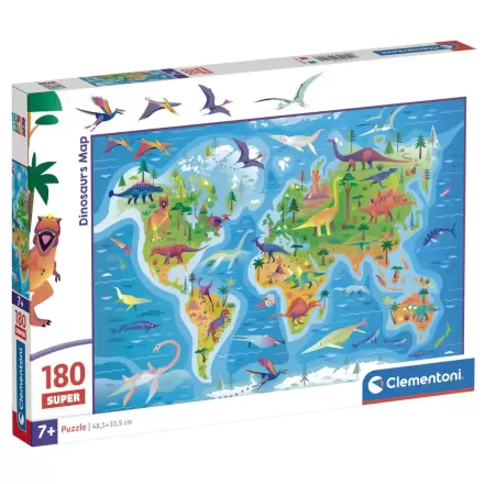 Dinosaurs Map super Puzzle 180St termékfotója