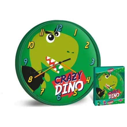Dinosaur Green Wanduhr 25 cm Produktfoto
