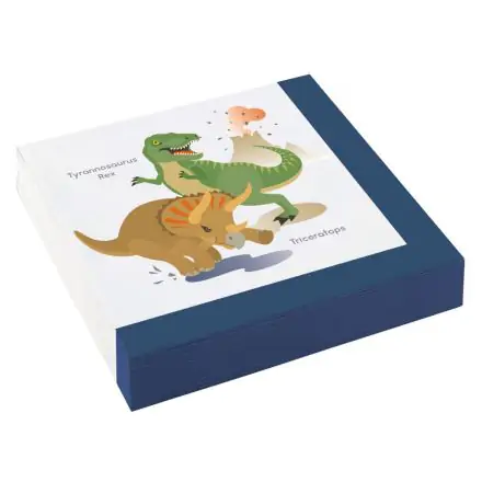 Dinosaur Servietten 20 Stück 33x33 cm Produktfoto