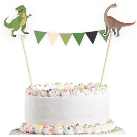 Dinosaur Flag Garland für Kuchen Produktfoto