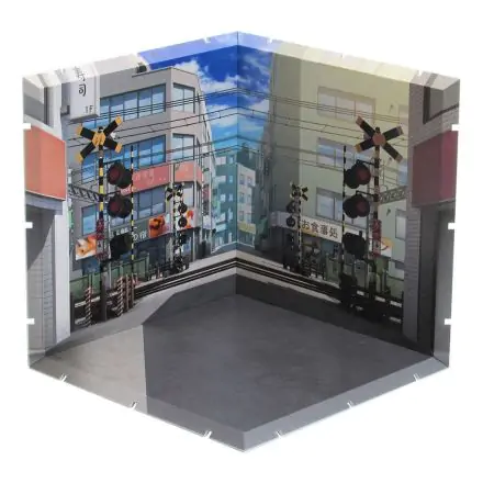 Dioramansion 150 Zubehör-set für Nendoroid und Figma ActionFigurn Railway Crossing Produktfoto