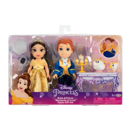 Disney 100Th Anniversary Beauty and the Beast Bella + Prince Puppe 15cm Produktfoto