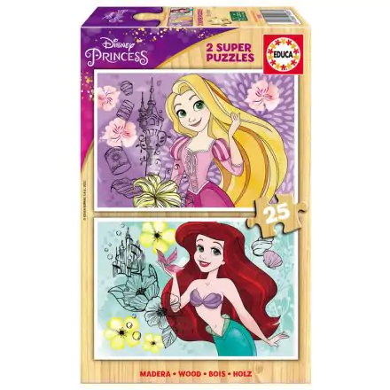 Disney Ariel + Rapunzel Puzzle 2x25St Produktfoto