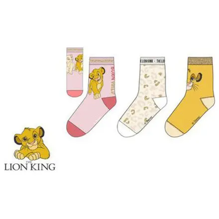 Disney Der König der Löwen Safari Pink Kinder Socken 31/34 Produktfoto