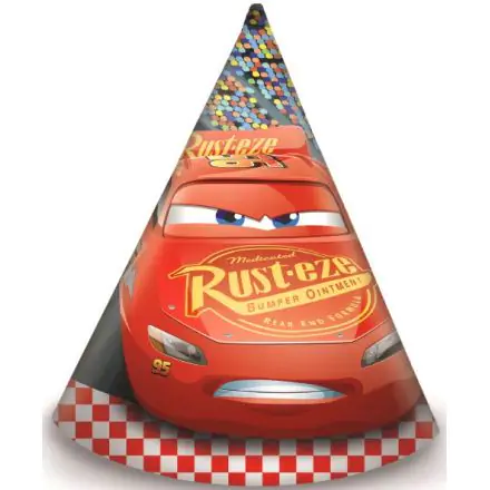 Disney Cars, Cars Partyhut, Spitztüten-Hut 6 Stück Produktfoto