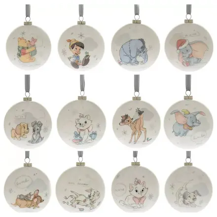 Disney Characters Set von 12 Weihnachtskugeln Produktfoto