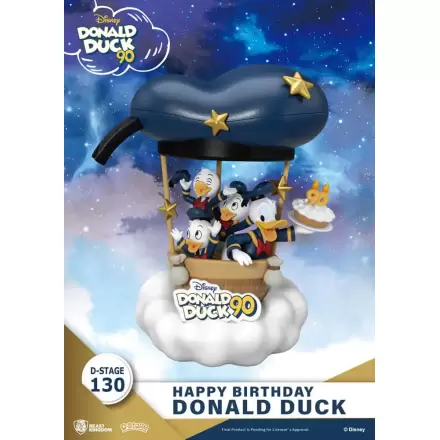 Disney D-Stage PVC Diorama Donald Duck 90th-Happy Birthday 14 cm termékfotója