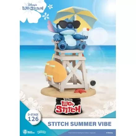 Disney D-Stage PVC Diorama Stitch Summer Vibe 16 cm Produktfoto