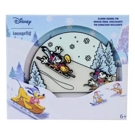 Disney by Loungefly Ansteck-Pins Mickey and friends Winter Wonderland Limited Edition 8 cm termékfotója