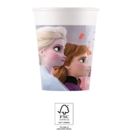 Disney Frozen II, Frozen Papierbecher 8 Stück 200 ml FSC Produktfoto