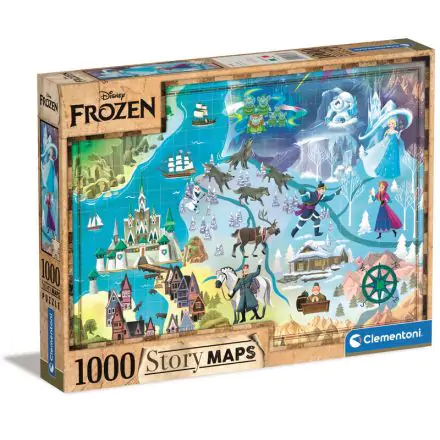 Disney Story Maps Puzzle Die Eiskönigin (1000 Teile) termékfotója