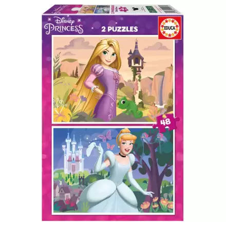 Disney Princess Rapunzel + Cinderella Puzzle 2x48St Produktfoto