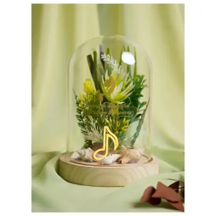 DISNEY PRINCESS Ariel Blumen Cloche mit einem Neonlicht Produktfoto