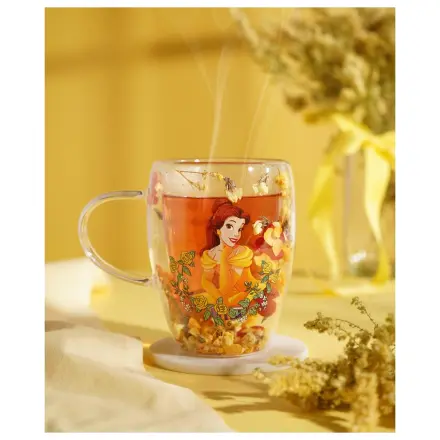 Disney Princess Belle Glas mit getrockneten Blumen 300 ml Produktfoto
