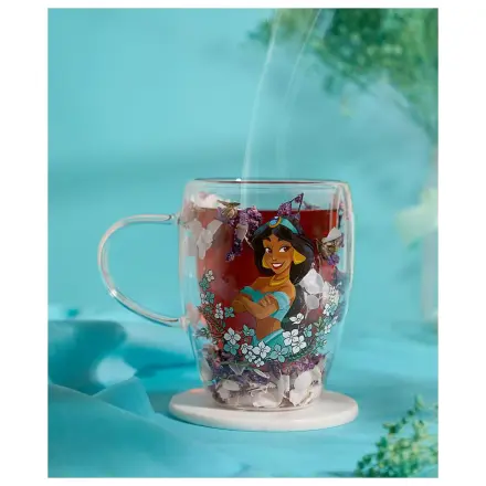 Disney Princess Jasmine Glas mit getrockneten Blumen 300 ml Produktfoto