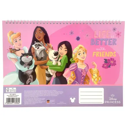 Disney Princesses Life A/4 Spiral Skizzenbuch, 30 Blatt Produktfoto