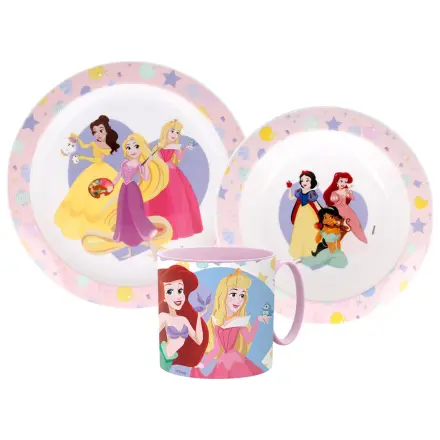Disney Princess True Geschirr Set, Mikro Kunststoff Set mit Becher 265 ml Produktfoto