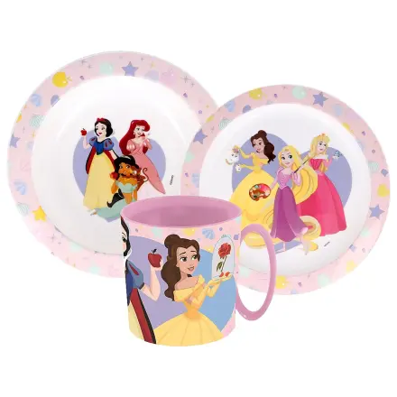 Disney Princess True Essgeschirr Set, Mikroplastik Set mit Tasse Produktfoto