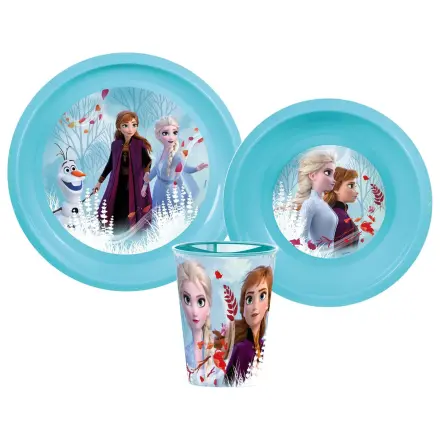 Disney Frozen Blue Forest Essgeschirr-Set, Kunststoff-Set Produktfoto