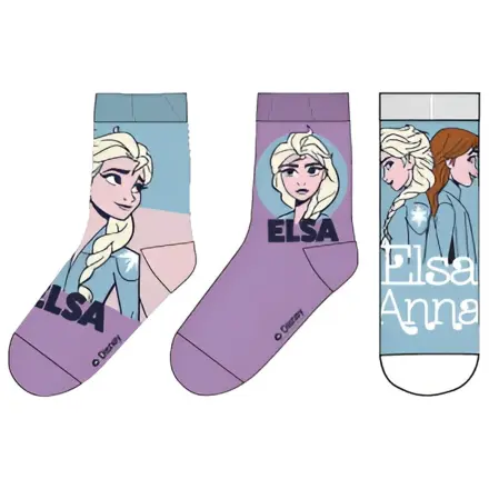 Disney Frozen Elsa Lila Kinder Socken 23/26 Produktfoto