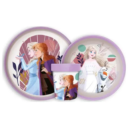 Disney Frozen Journey rutschfestes Geschirr-Set, mikro Plastik Set Produktfoto