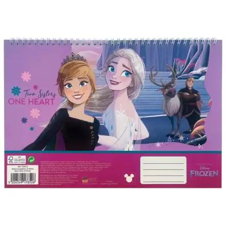 Disney Frozen One Heart DIN A4 Spiral Skizzenbuch, 30 Blätter Produktfoto