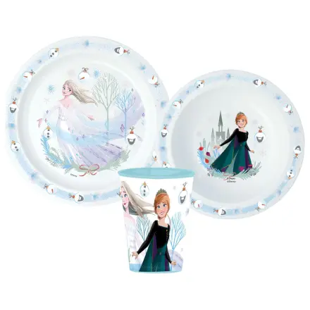 Disney Frozen Royally Cool Christmas Geschirr-Set, micro plastic Set, mit Becher 260 ml Produktfoto