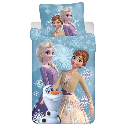 Disney Frozen White Snowflake Kinder Bettbezug Produktfoto