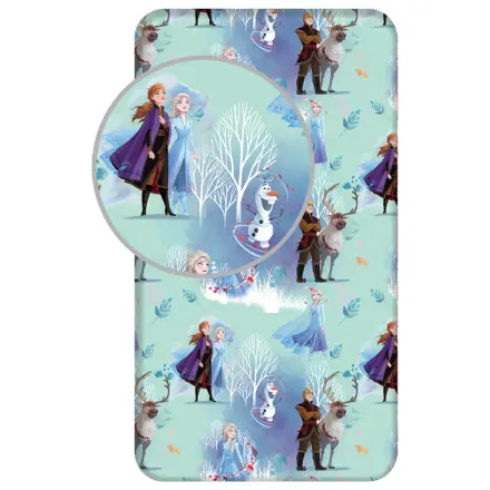 Disney Frozen White Trees Spannbettlaken 90x200 cm Produktfoto